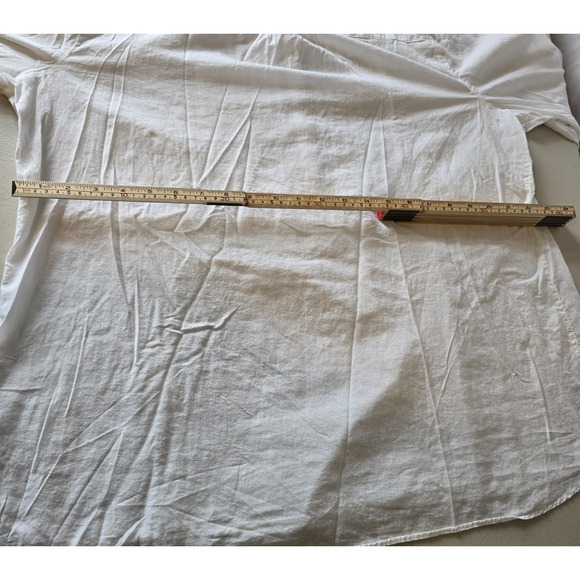 Gap Long Sleeve Blouse Women's XXL White w/ Red & Black Embroidered - Picture 12 of 16